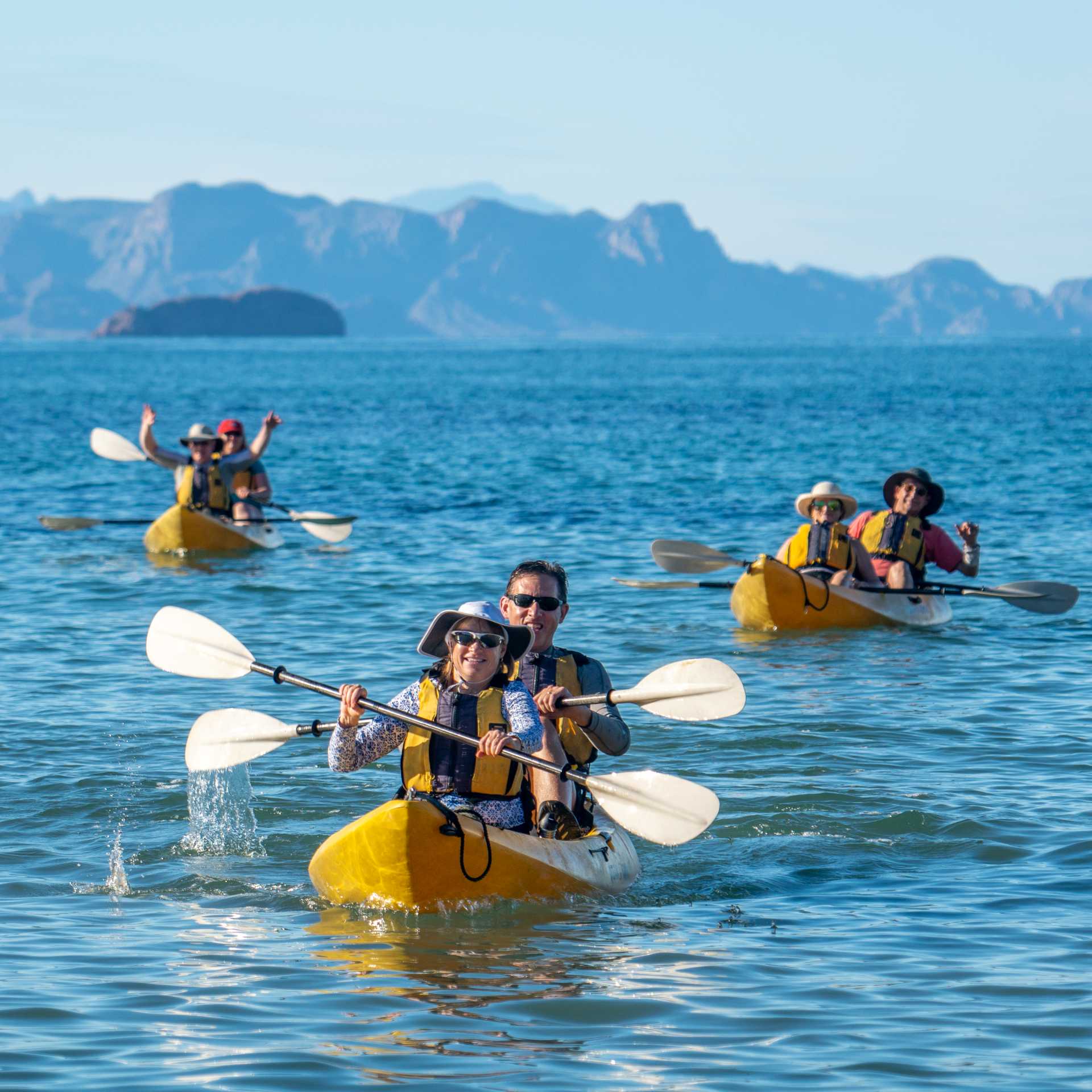 Kayaking near Bahia Agua Verde