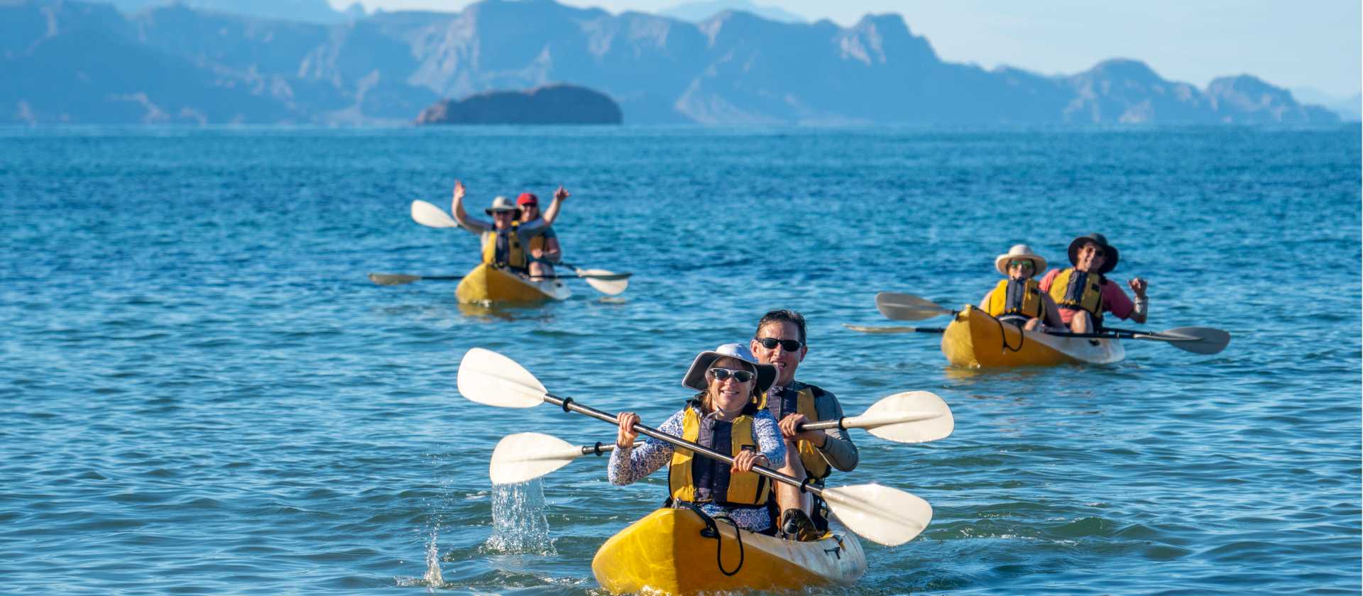 Kayaking near Bahia Agua Verde
