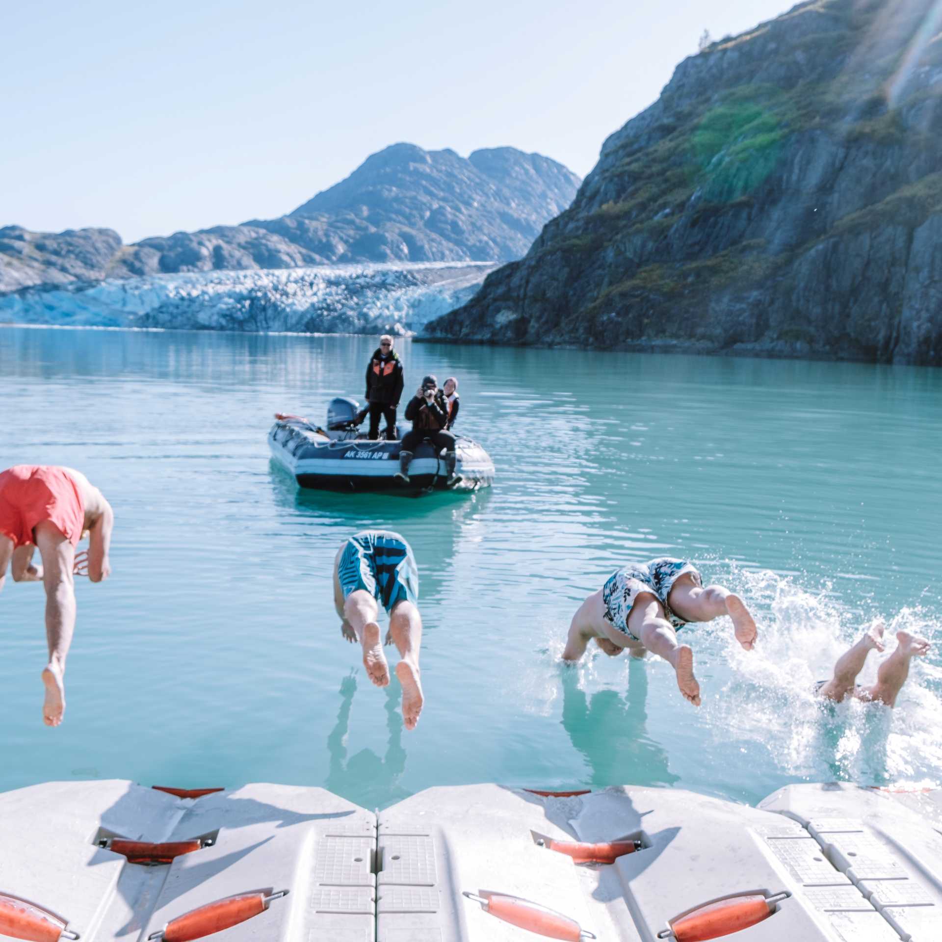 Take an icy plunge in Alaska