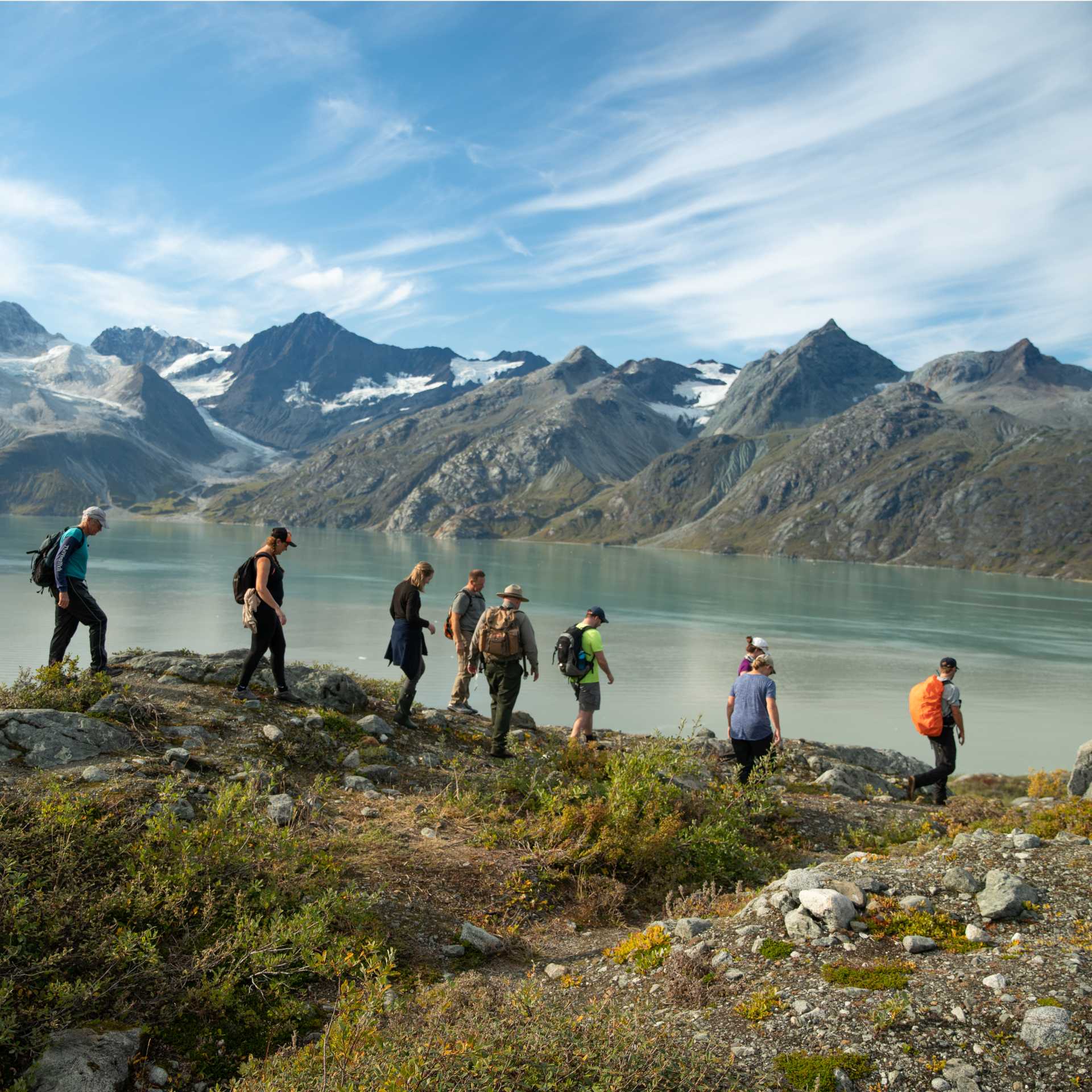 Ridge hike in Glacier Bay