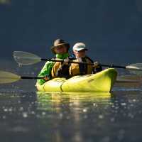 Explore further in a kayak