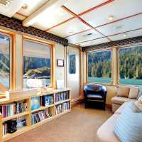 There is a good range of reference books in the onboard library