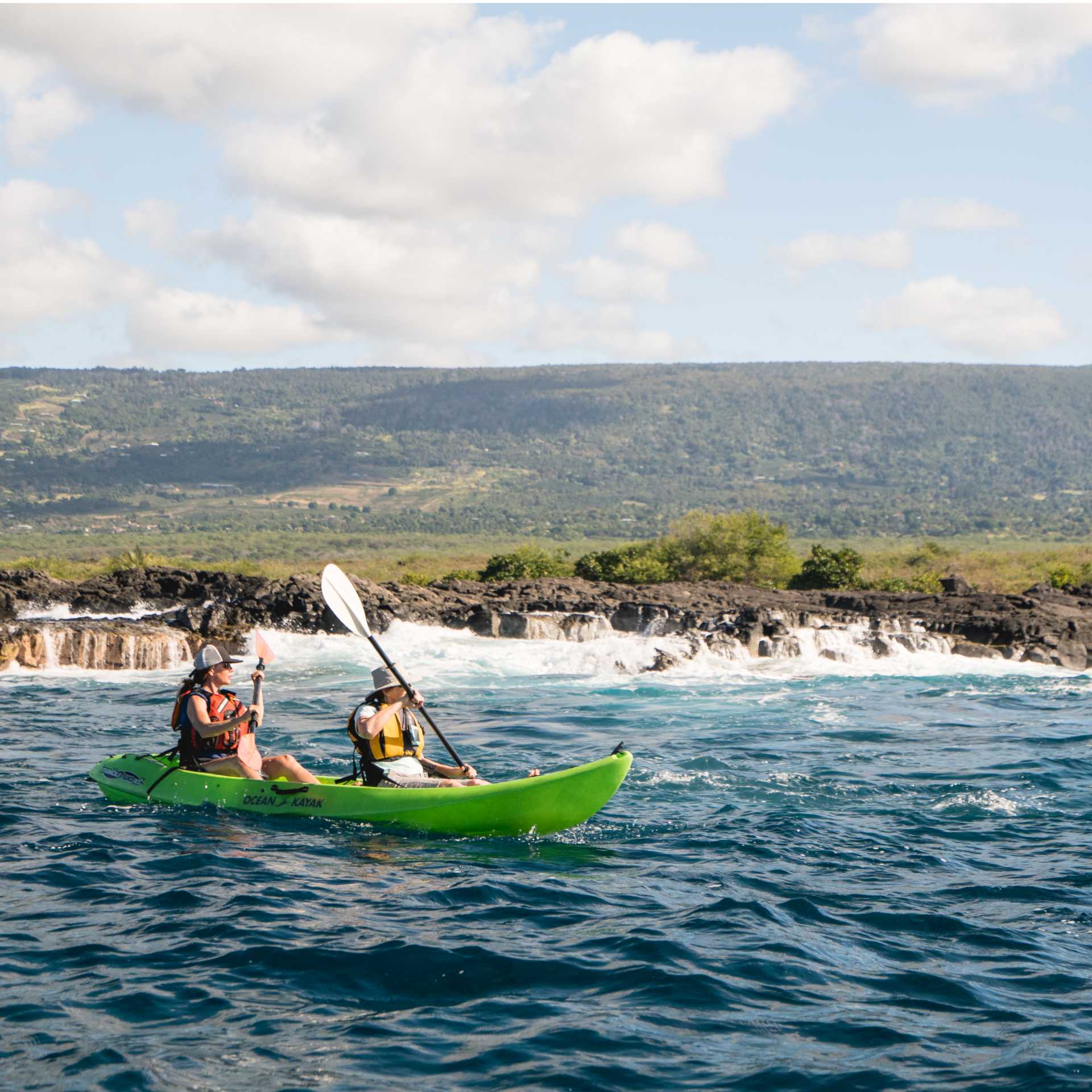 Kayaking the coast of Hawaii's Big Island