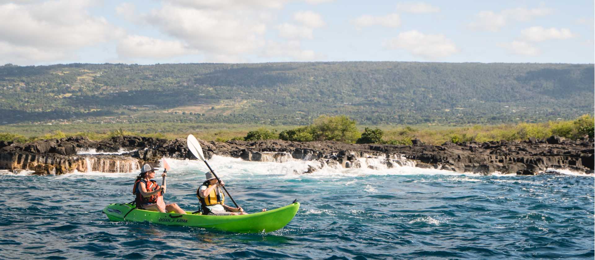 Kayaking the coast of Hawaii's Big Island