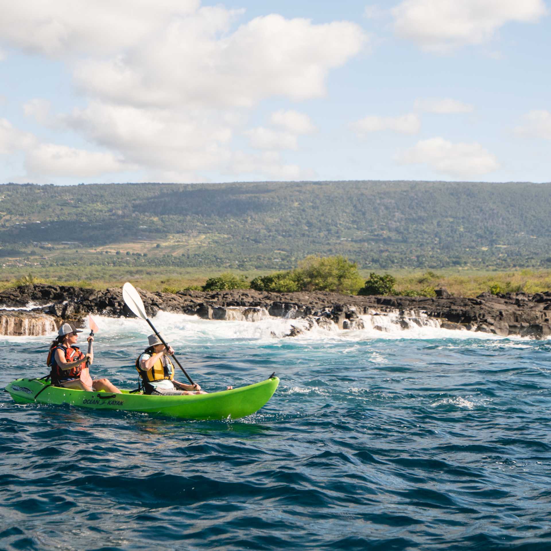Kayaking the coast of Hawaii's Big Island
