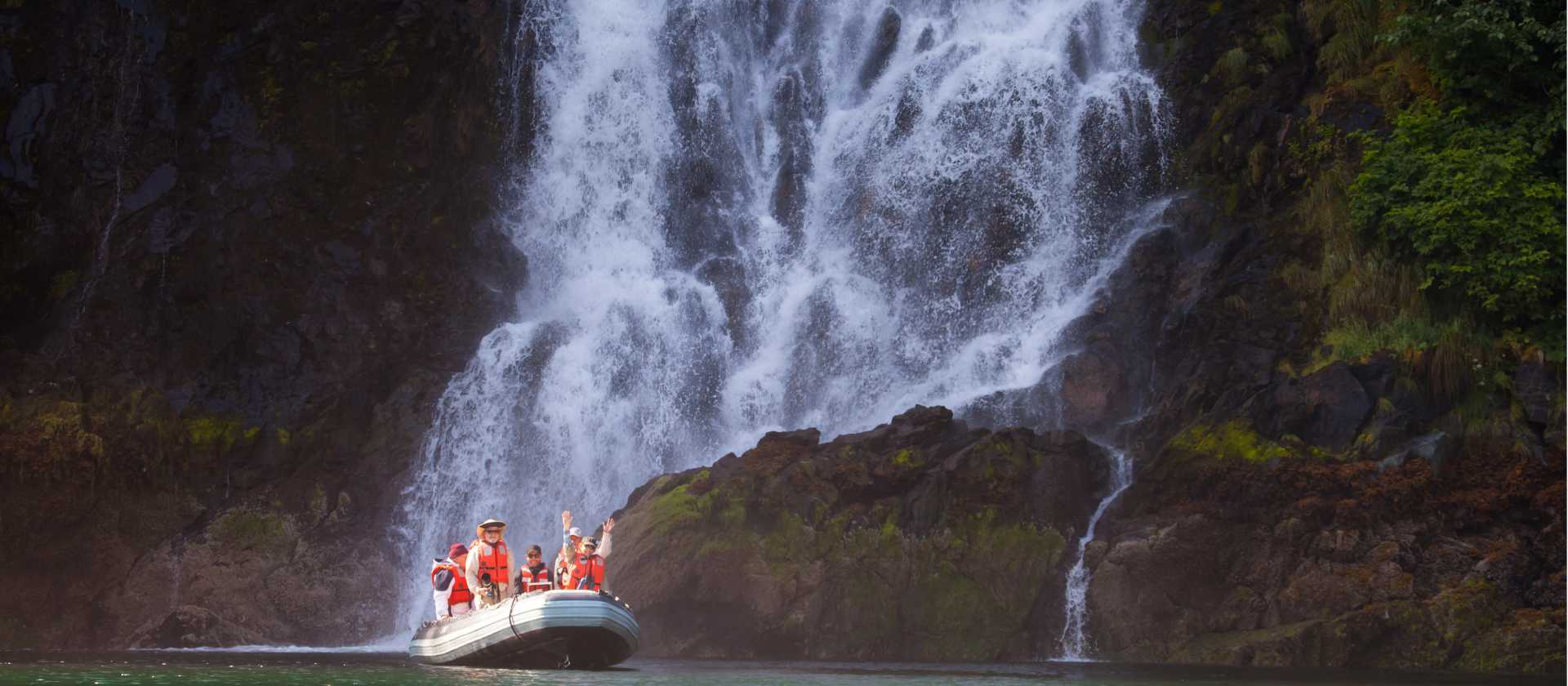 Zodiac cruising is a daily activity  on these voyages