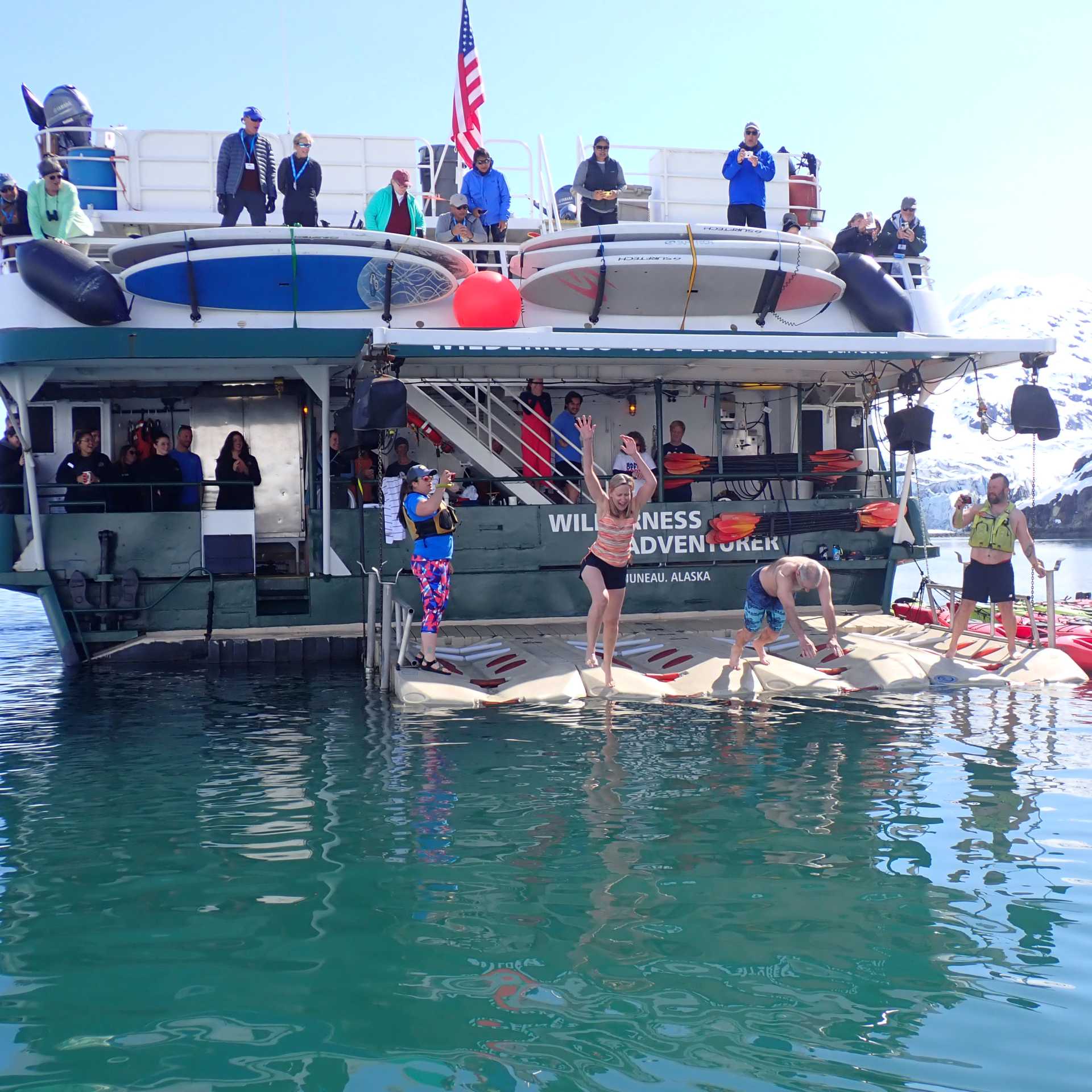 Wilderness Adventurer polar plunge