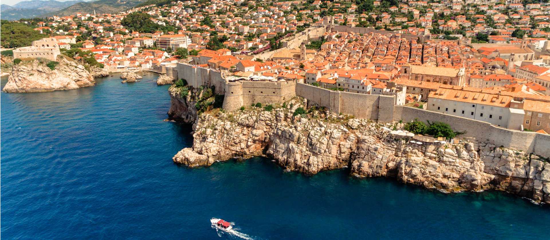 The city walls of Dubrovnik