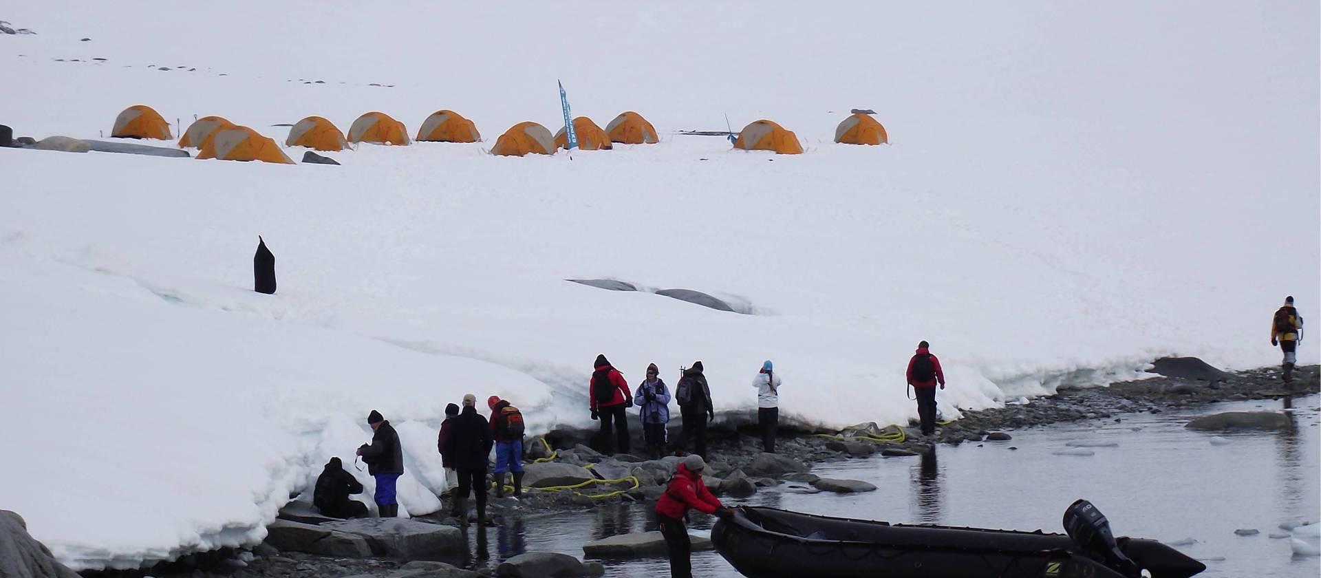 Camping in Antarctica