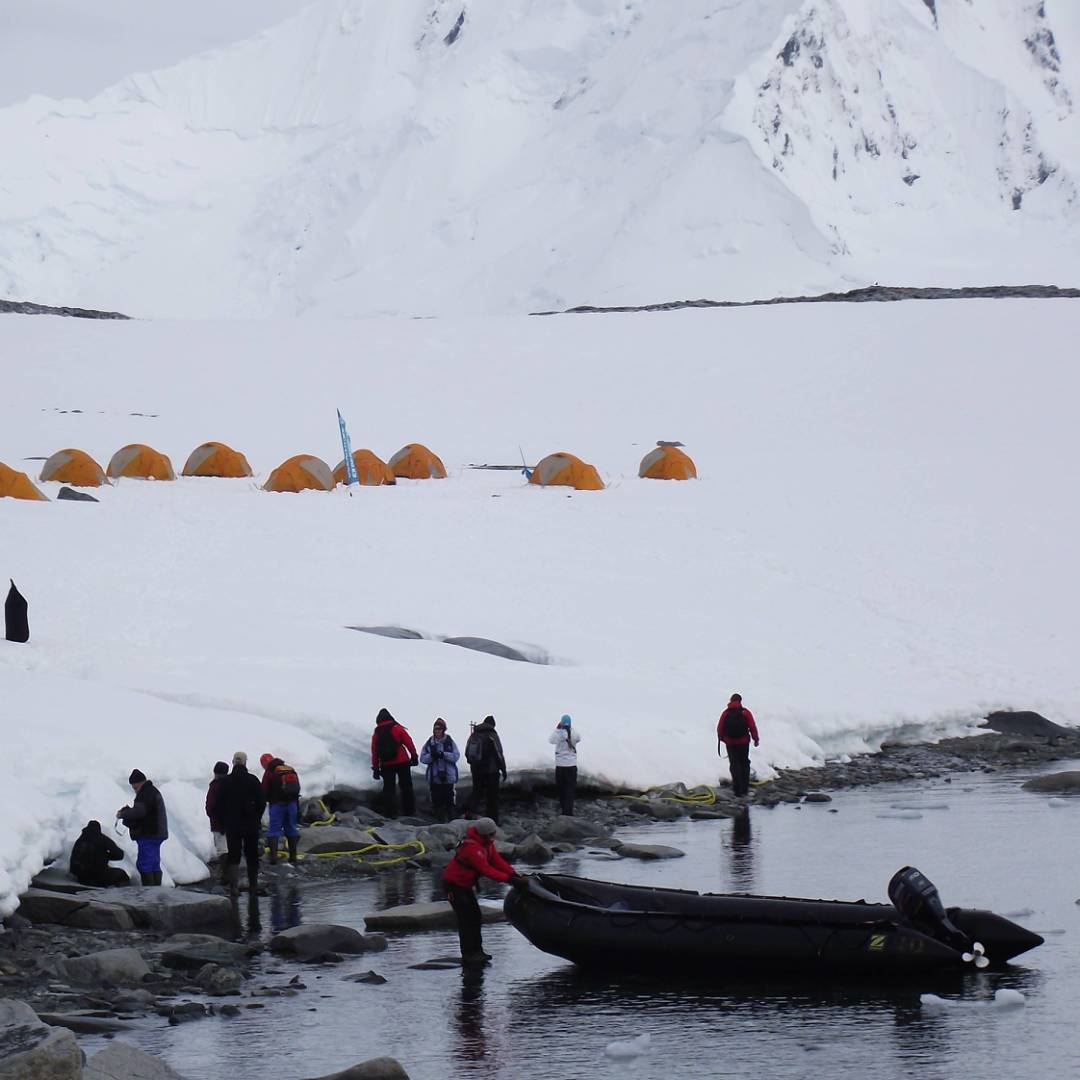 Camping in Antarctica