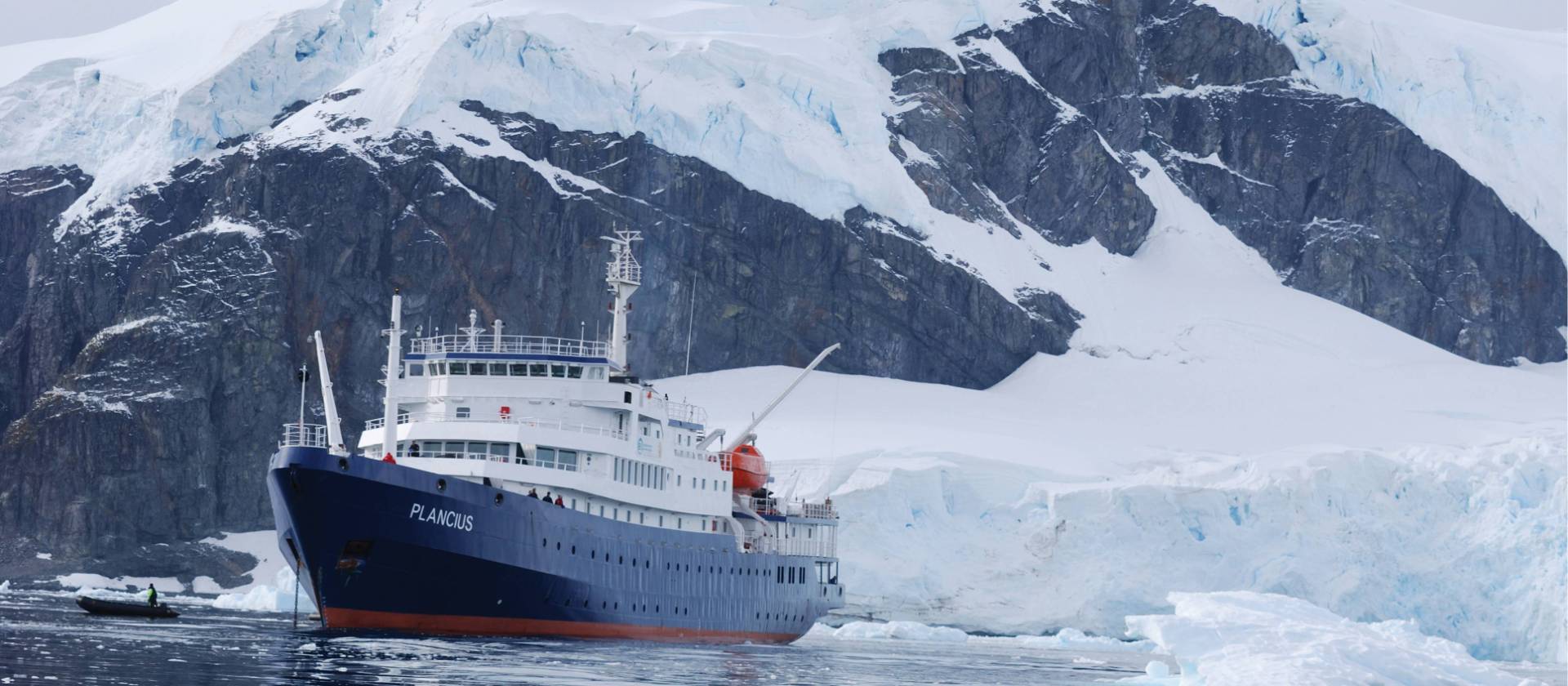 The Plancius anchors in Antarctica | Scott Pinnegar