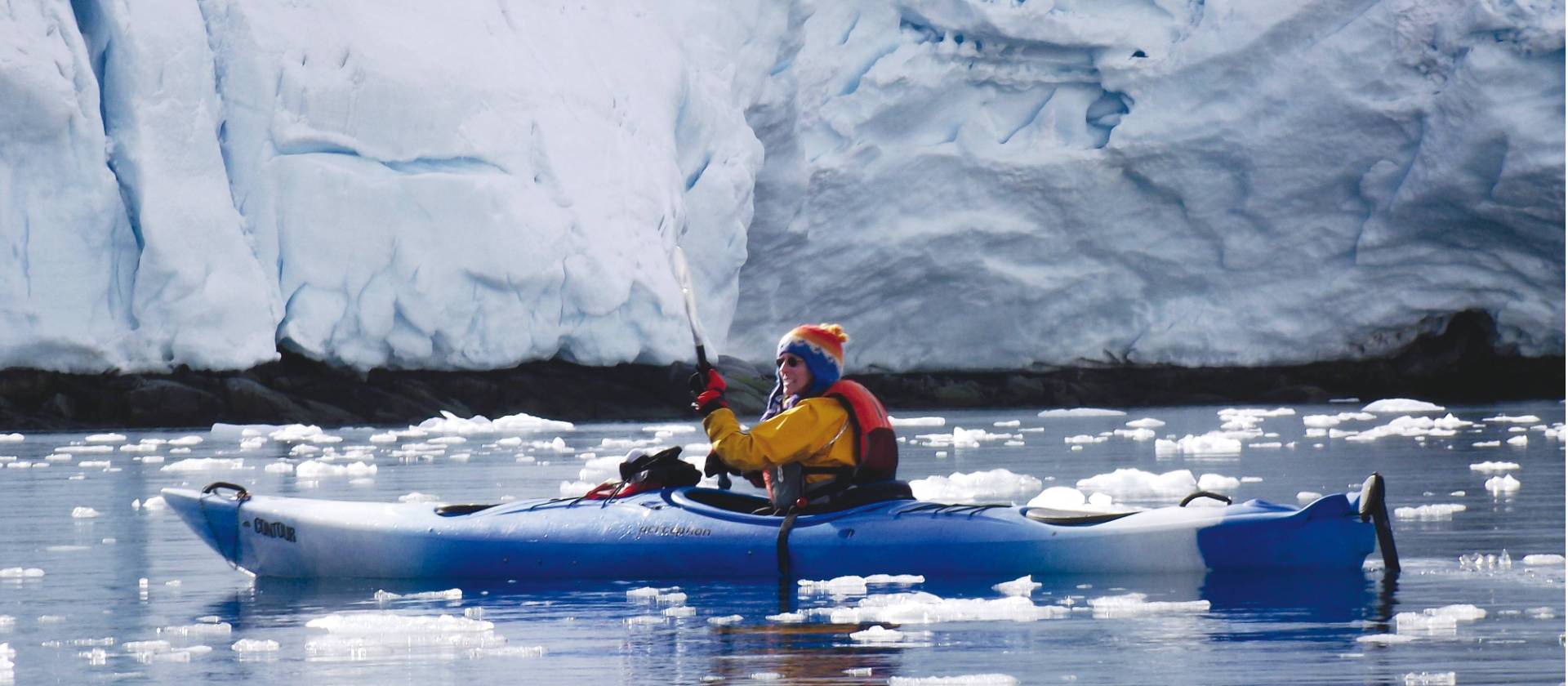 Kayaking is an optional activity on many of our polar voyages | Valerie Waterston