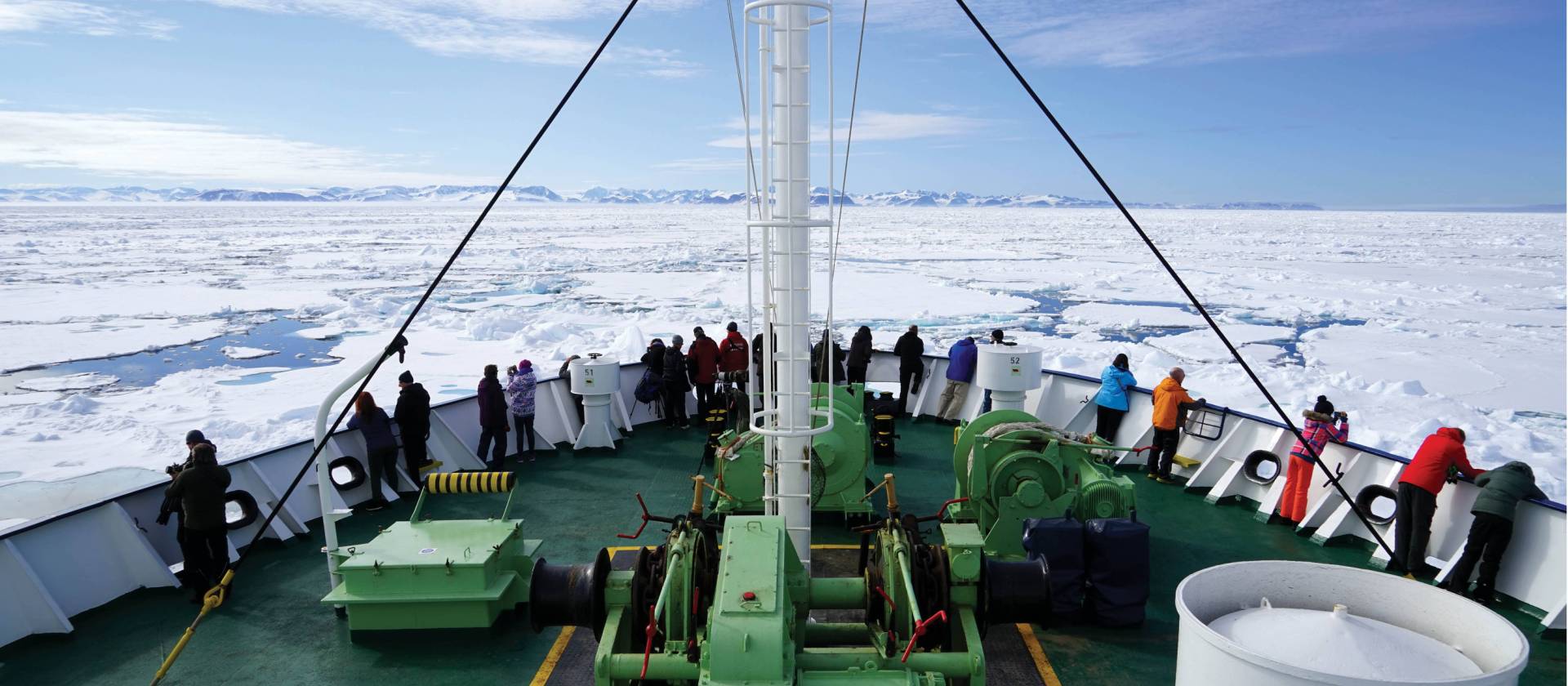 On deck keeping an eye out for Polar Bears | Gesine Cheung