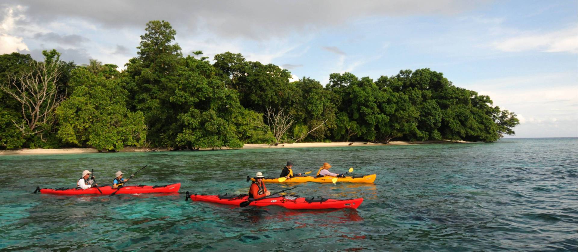 Kayaking is an optional activity on our adventure cruise in the Solomon Islands | A Russ