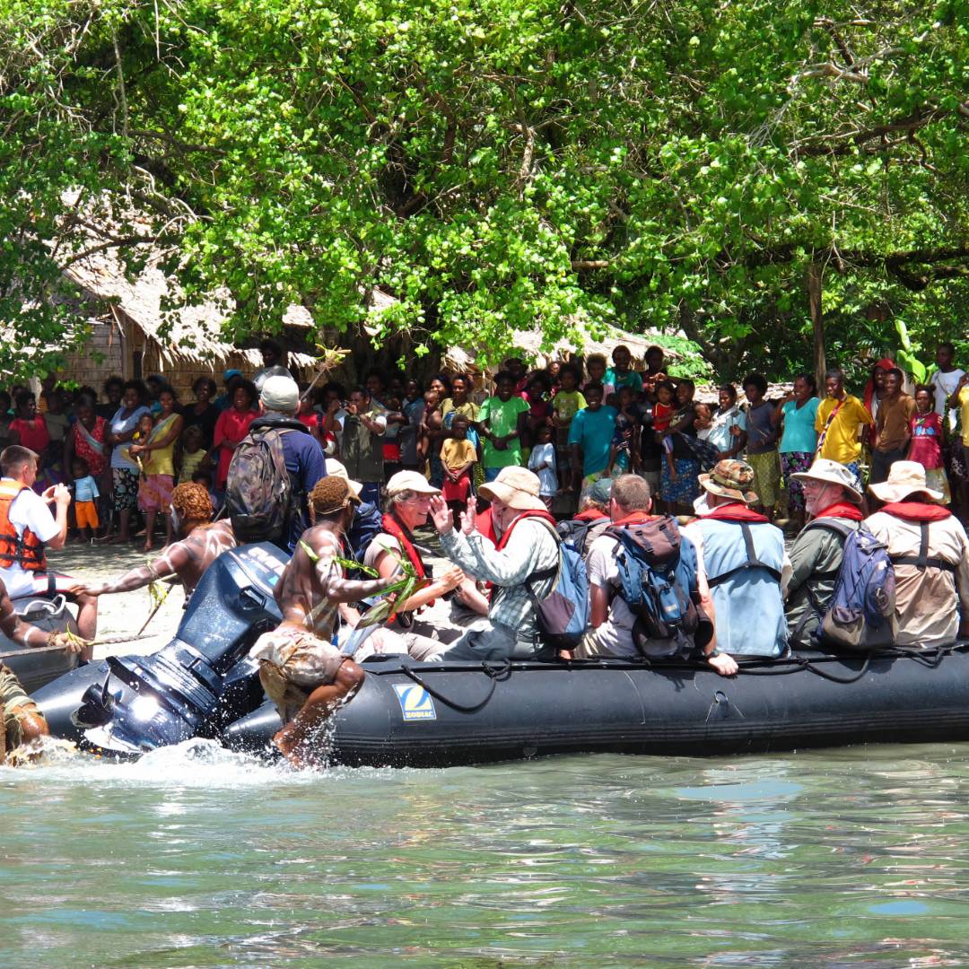 Transfer from your ship to shore aboard reliable zodiacs | A Russ