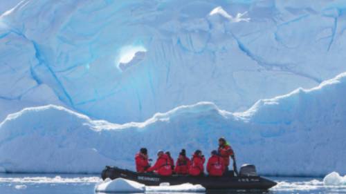 Perfect conditions for a zodiac cruise in Antarctica | Brandon Harvey