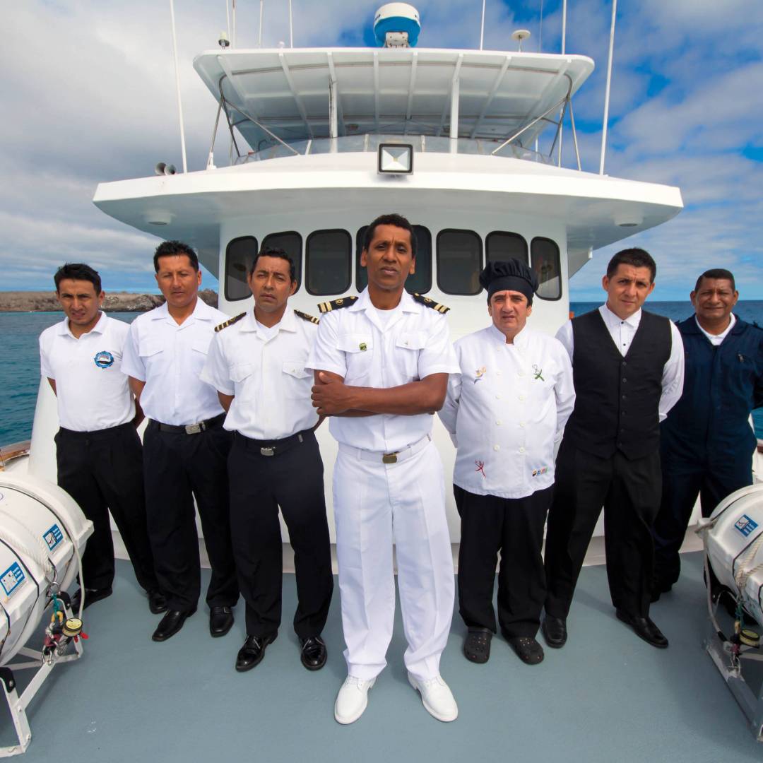 Crew aboard Beluga
