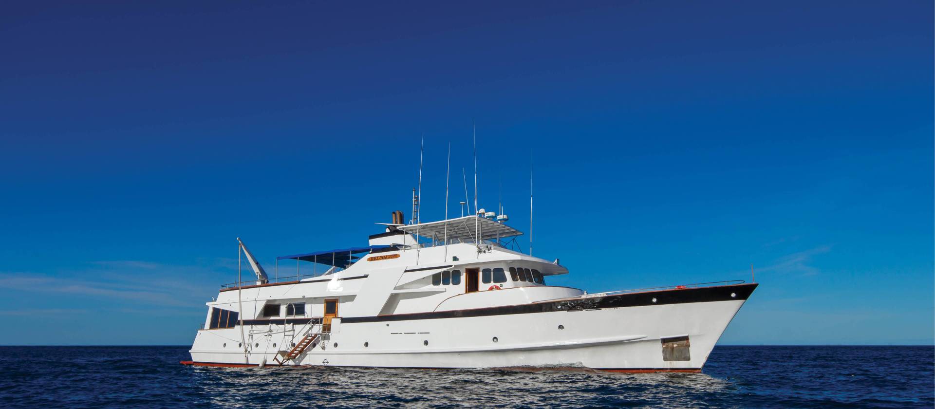 Cruising the open ocean aboard Beluga