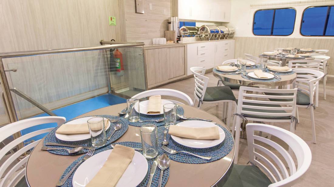Dinning Area aboard Solaris