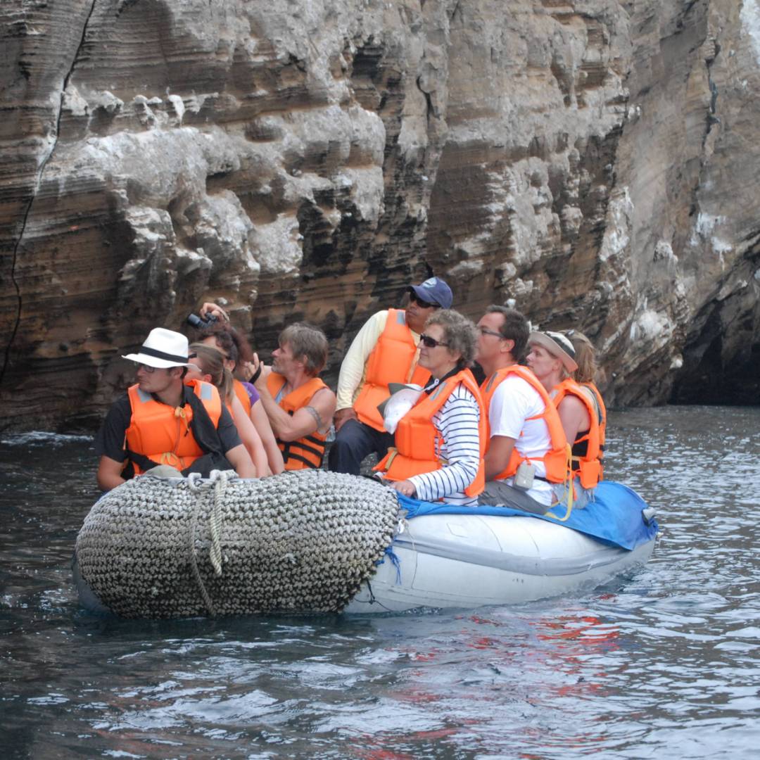 Head closer to the action in the Galapagos thanks to our zodiacs