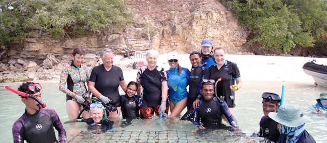 A rewarding aspects of reef restoration is meeting the communities and organisations leading the work