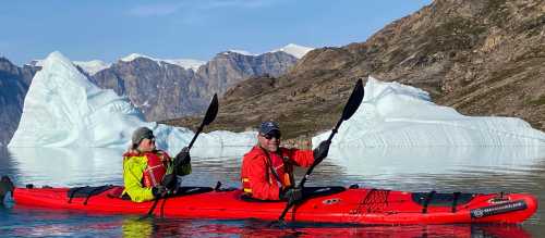 One of the best ways to truely experience the vast wilderness of West Greenland is by kayak | Toby Story